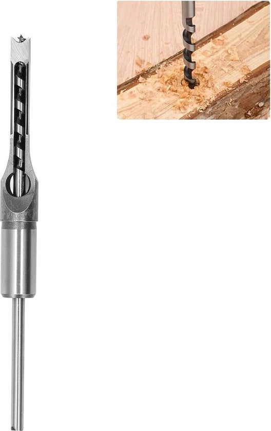 Mortasaio a quadrato 95 mm per lavorazione del legno - punta di acciaio temprato e regolabile - attrezzi elettrici per forare quadrati.