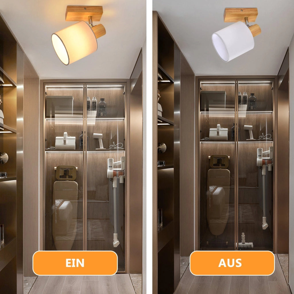 ZMH Faretto da soffitto vintage orientabili 350° E14 per soggiorno