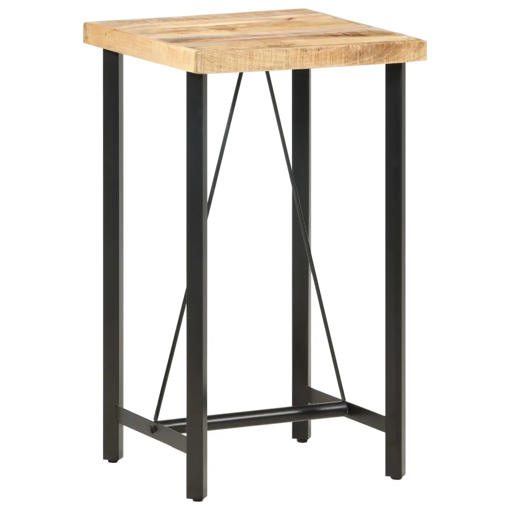 Tavolo da Bar 60x60x107 cm in Legno Ruvido di Mango cod mxl 19793