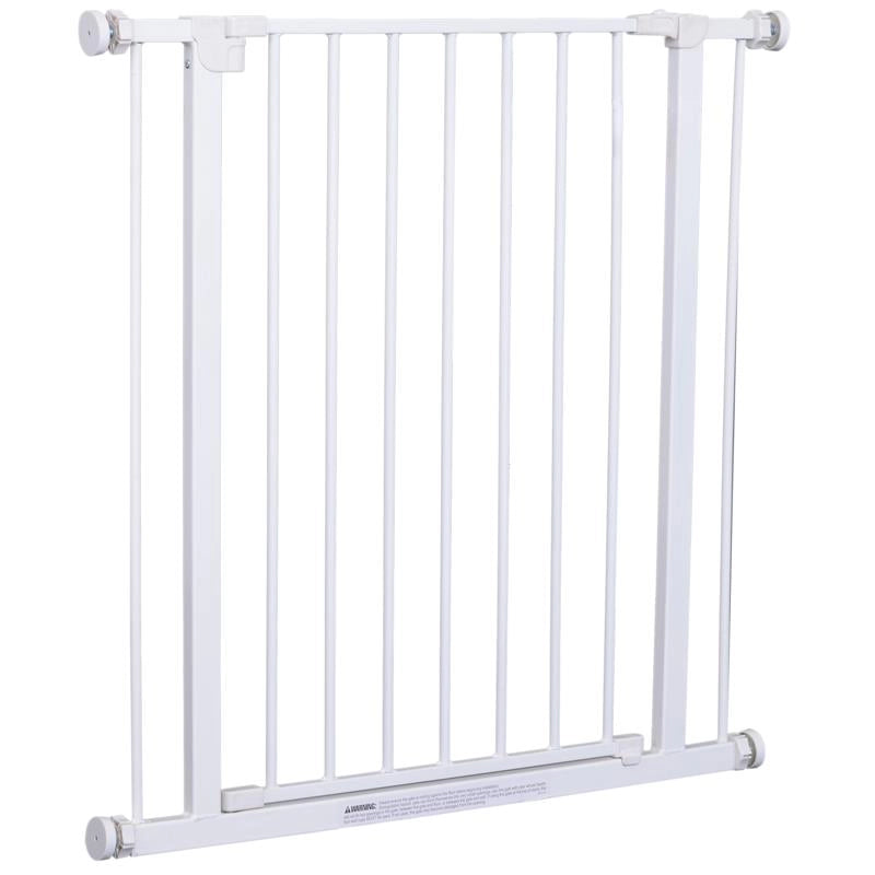 CANCELLETTO DI SICUREZZA PER BAMBINI E ANIMALI DOMESTICI BIANCO 76 X 72-82 CM