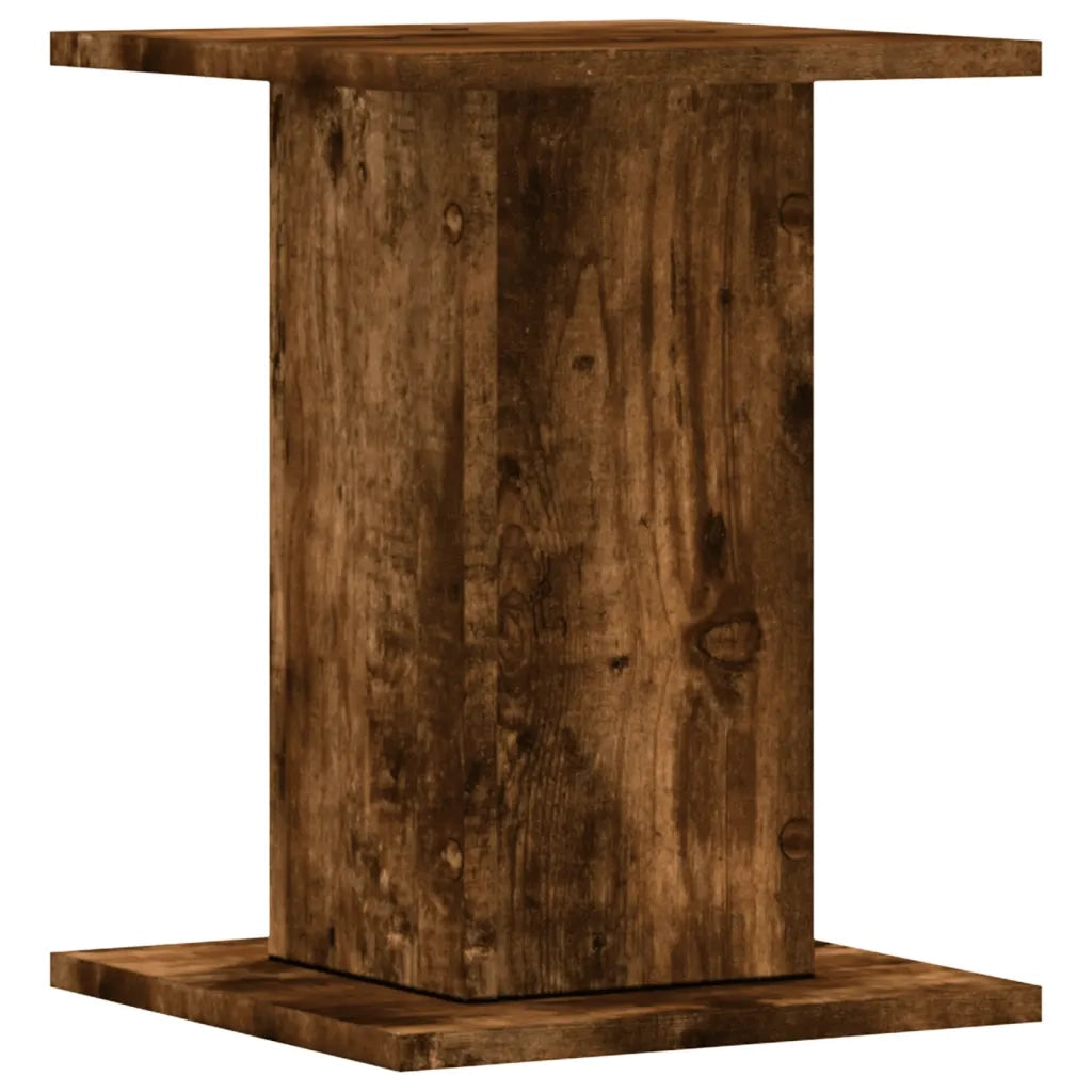 Supporti per Piante 2 pz Rovere Fumo 30x30x40 cm in Truciolato