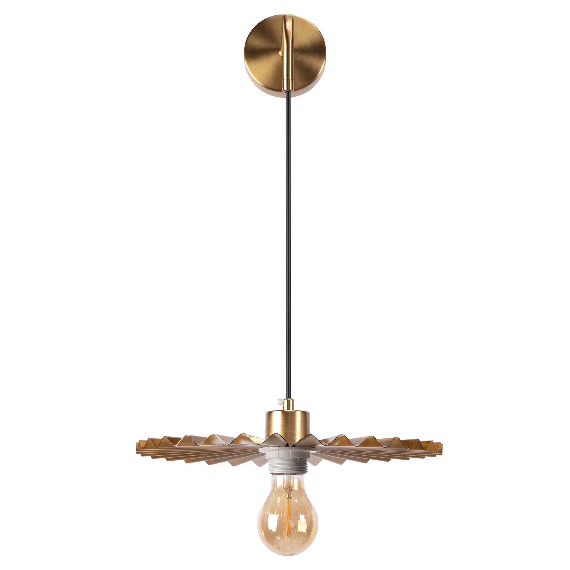 Lampada Da Parete APP1356-1W Old Gold 30 Cm