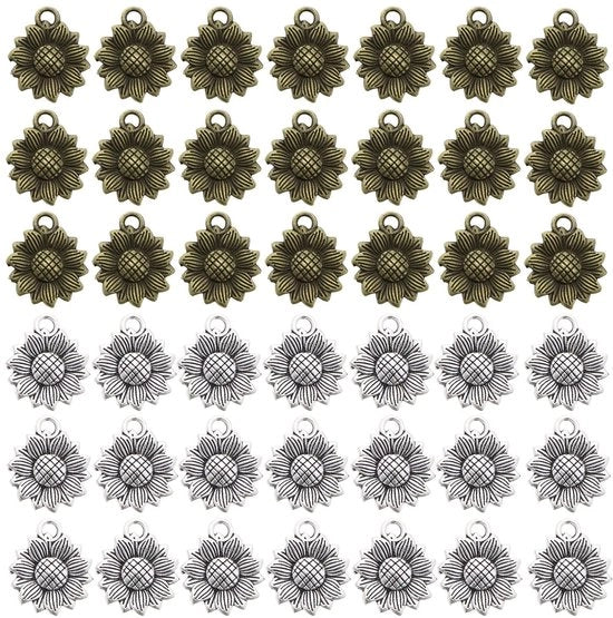 Set di 60 Fiori di Zinnia per Creare Gioielli