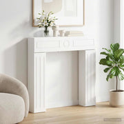 Cornice per camino Bianco 102 x 18 x 100,5 cm 8006606
