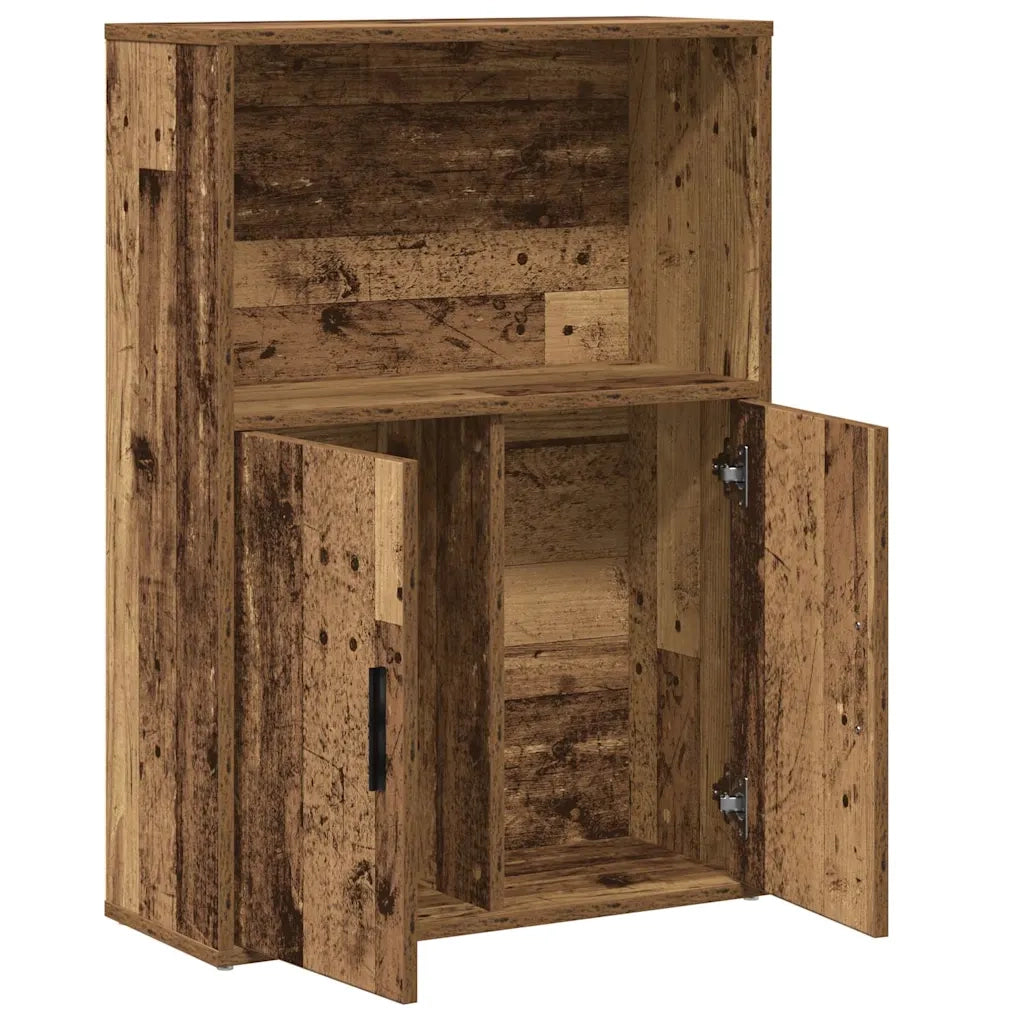 Libreria-Scaffale per Libri-Mobile di Stoccaggio Legno Vecchio 60x24x85 cm in Truciolato