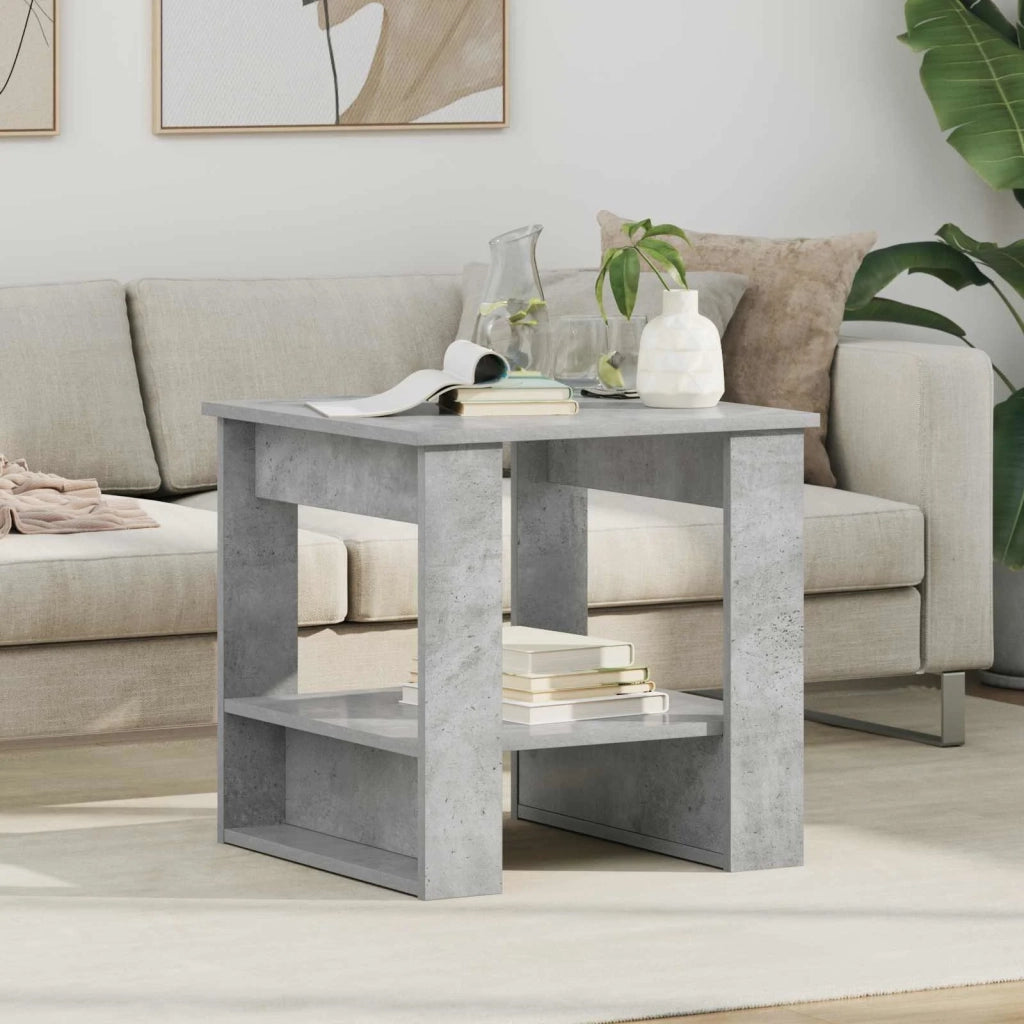 Tavolino da salotto Grigio cemento 51 x 50 x 50 cm 8000199