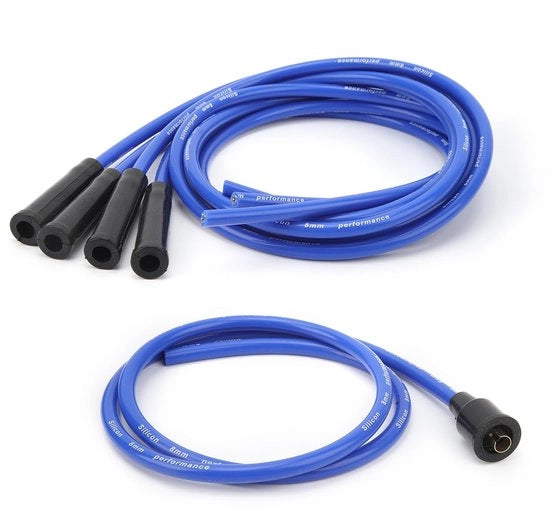 Cavo di Accensione 8 mm - Set di Cavi Accensione 1 m - Alta Efficienza - Accensione Stabile - Materiale Duraturo - Compatibile con Auto Classiche - Cavo Accensione