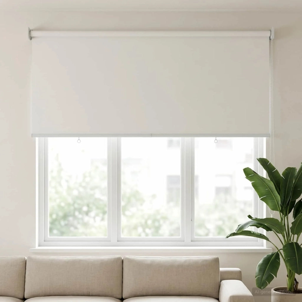 Voletta a rullo | Tenda a rullo con protezione UV Bianco 140 x 140 cm