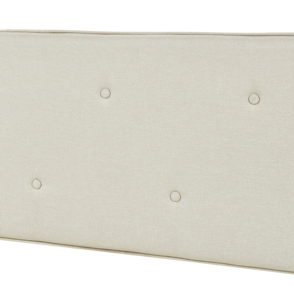 Testiera Letto Tokke Testata Imbottita da Parete 180x48 cm Beige [en.casa]