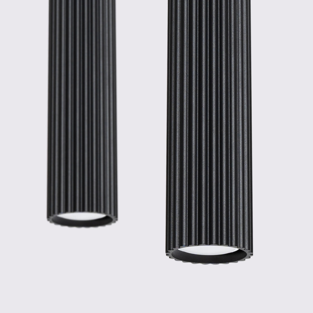 Lampada a sospensione nera 2 luci GU10 Gravio PureLume