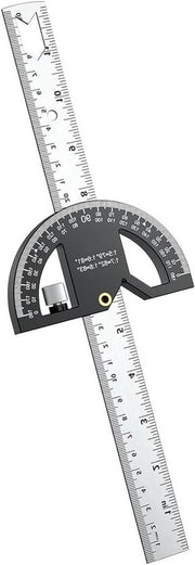 Misuratore angolare in legno con protractor e righello in acciaio inossidabile da 300mm per misure precise e progetti