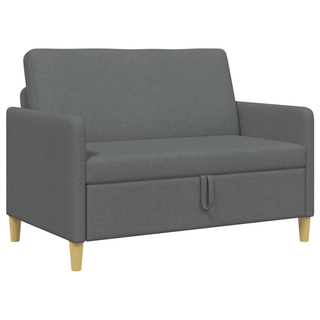 Divano con Storage Grigio Scuro 122 x 78 x 87 cm Poliestere 42036892