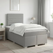 Letto box spring con materasso Grigio Chiaro 120 x 200 cm 3453374