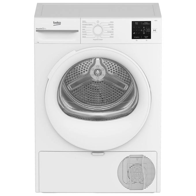Beko BMTR38W 8kg, Classe D, Linea Estetica NX, motore asincrono, Display digitale, colore Bianco, oblò Bianco