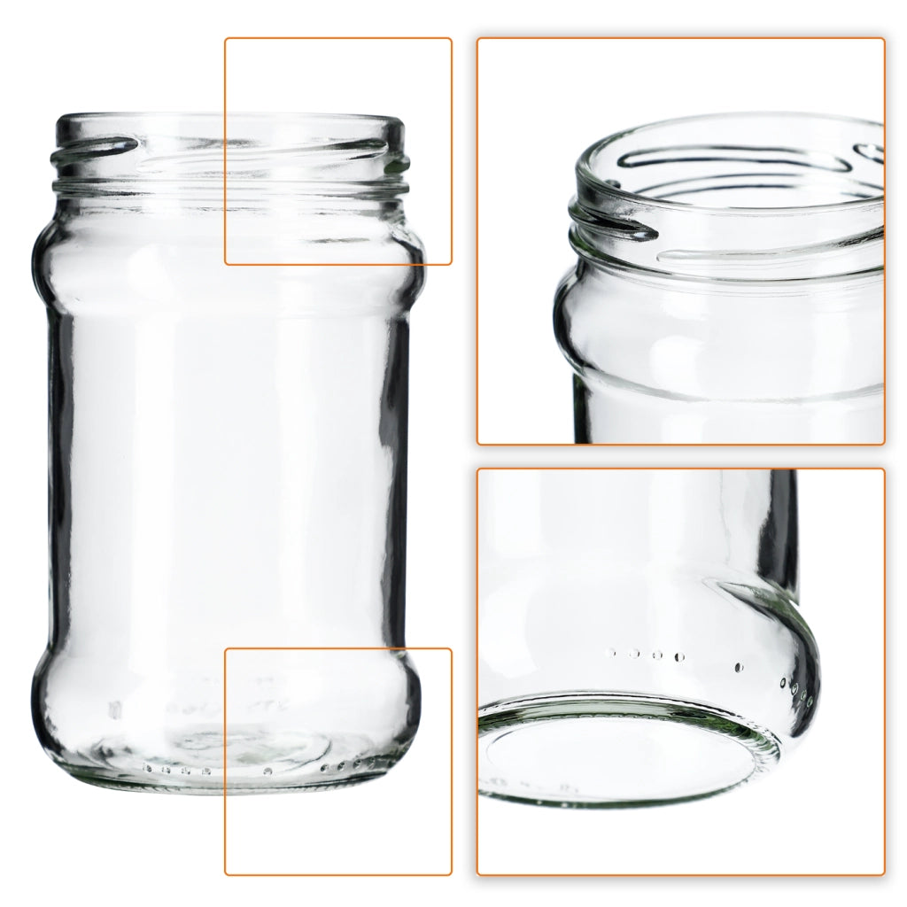 KADAX Seno vasetti 315ml 50pz 66mm + coperchi "Pepper"
