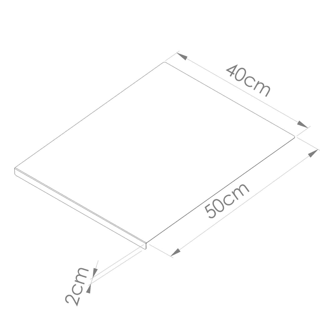 Tagliere Spianatoia per Alimenti Professionale 40x50 AISI 304