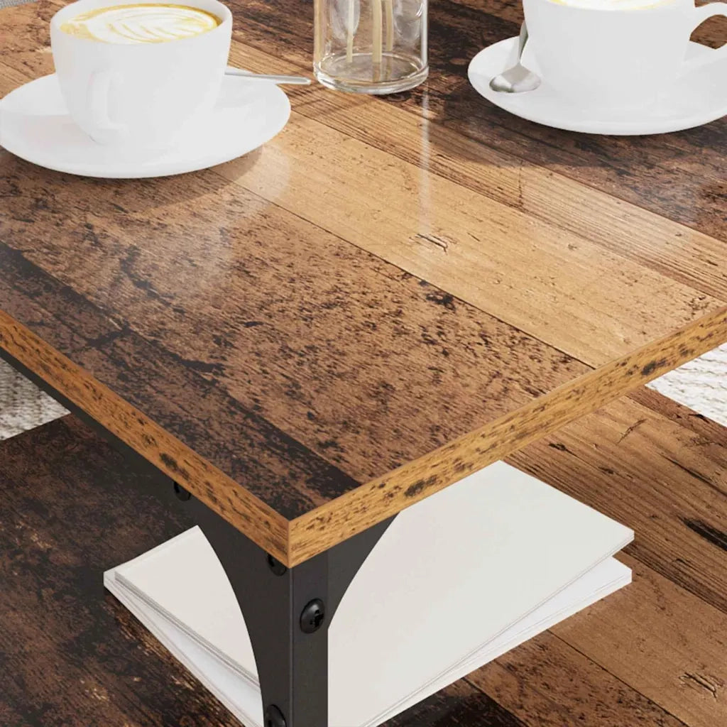 Tavolino da salotto | Tavolino da caff¨¨ | Tavolino da Soggiorno Legno vecchio 55 x 55 x 40 cm