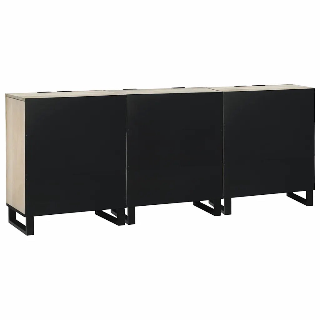 Set di mobili per il bagno 3 pcs Bianco Legno multistrato