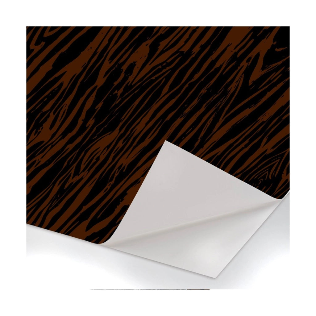 Venature legno scuro Pellicola adesiva in PVC finitura opaca Misura: 100x1000 cm