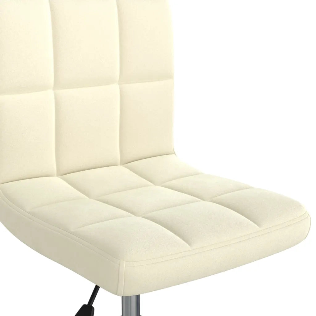 Sedia Girevole da Ufficio Crema in Velluto cod mxl 27862