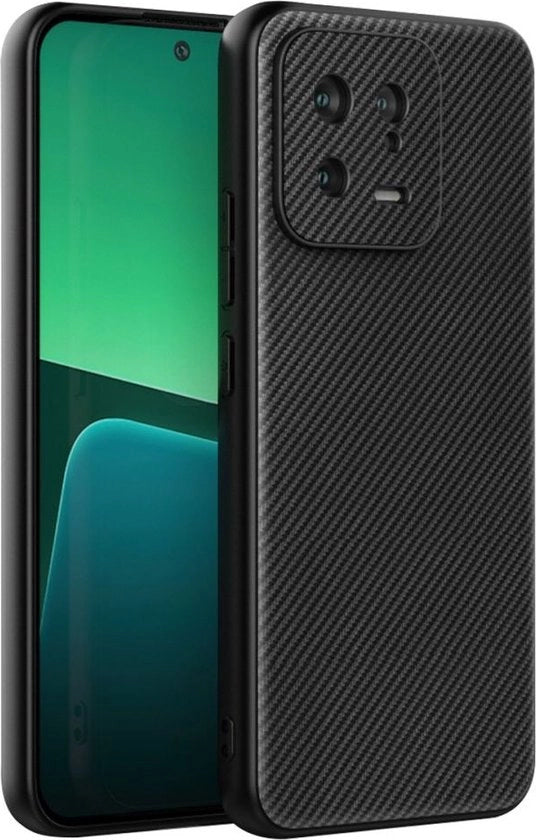 Copertura posteriore in fibra di carbonio per Xiaomi 13 nera