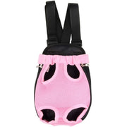 Trade Shop - Zaino Per Animali Domestici Traspirante Cani Regolabile Portatile Rete Tg.l Rosa -