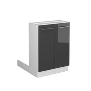 Vicco Isola cucina Antracite lucido 60 cm senza piano di lavoro