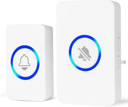 Deurbel Senso Wi-Fi con 492 Metri di Raggio e 58 Melodie, Ricevitore Plug-in con 4 Nivele di Volume