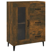 Credenza | Madia | Buffet da pranzo | Armadio da pranzo Rovere Fumo 69,5x34x90 cm in Legno Multistrato