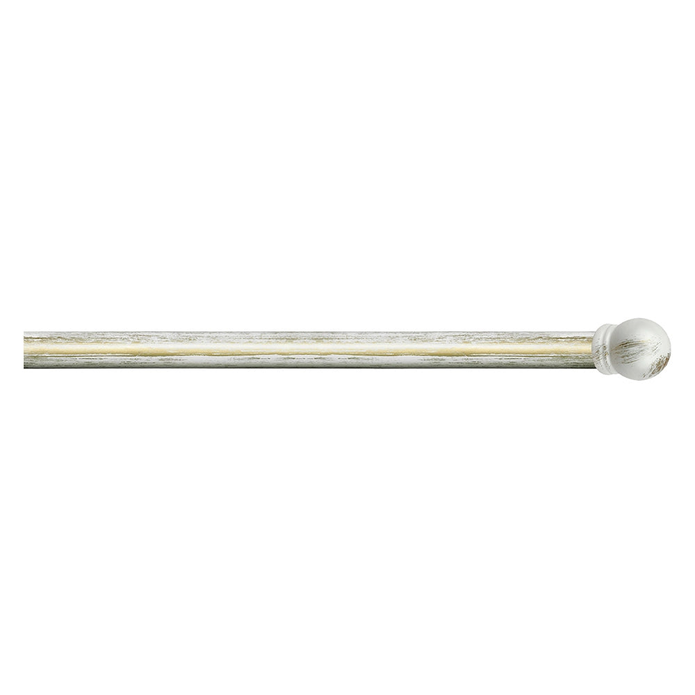 SCORRITENDA 'KIT FERRO' mod. 'Boccia' col. avorio oro Ø 20/17 mm.  - ERREBI