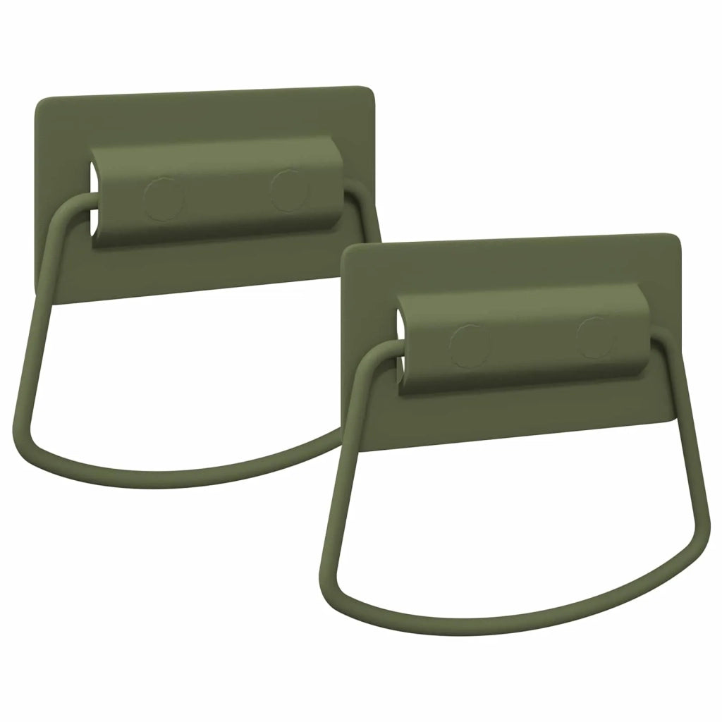 Maniglie per Armadi 2 pz Verde oliva 85 x 45 mm Metallo CFW9649589