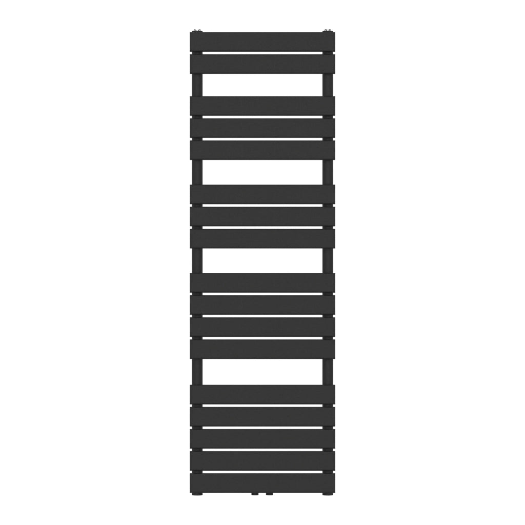 Radiatore scaldasalviette a lama piatta in acciaio nero per il riscaldamento del bagno 160 x 50 cm 03_0010440