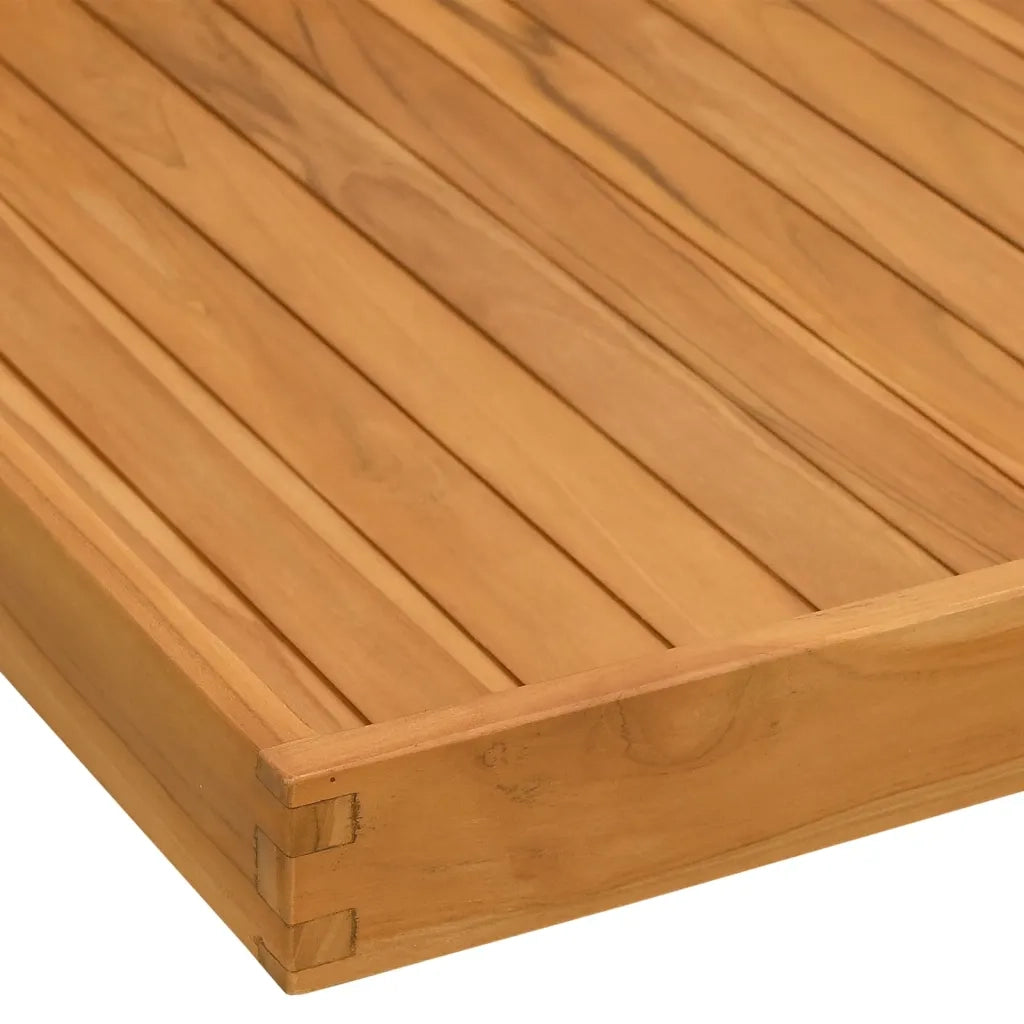 Vassoio da Portata 70x70 cm in Legno Massello di Teak