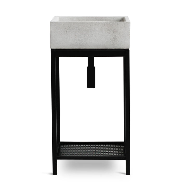 Lavello da Giardino Senza Rubinetto in Cemento Granulato di Marmo Madrid Grigio