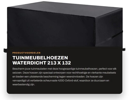 Coprioggetti per esterni impermeabili - Protezione per mobili esterni - Antiumidità - Resistente alle scalfitture 420D tessuto Oxford - 213 x 132 x 74 cm - Incluso sacchetto di trasporto - Coprioggetti per mobili esterni