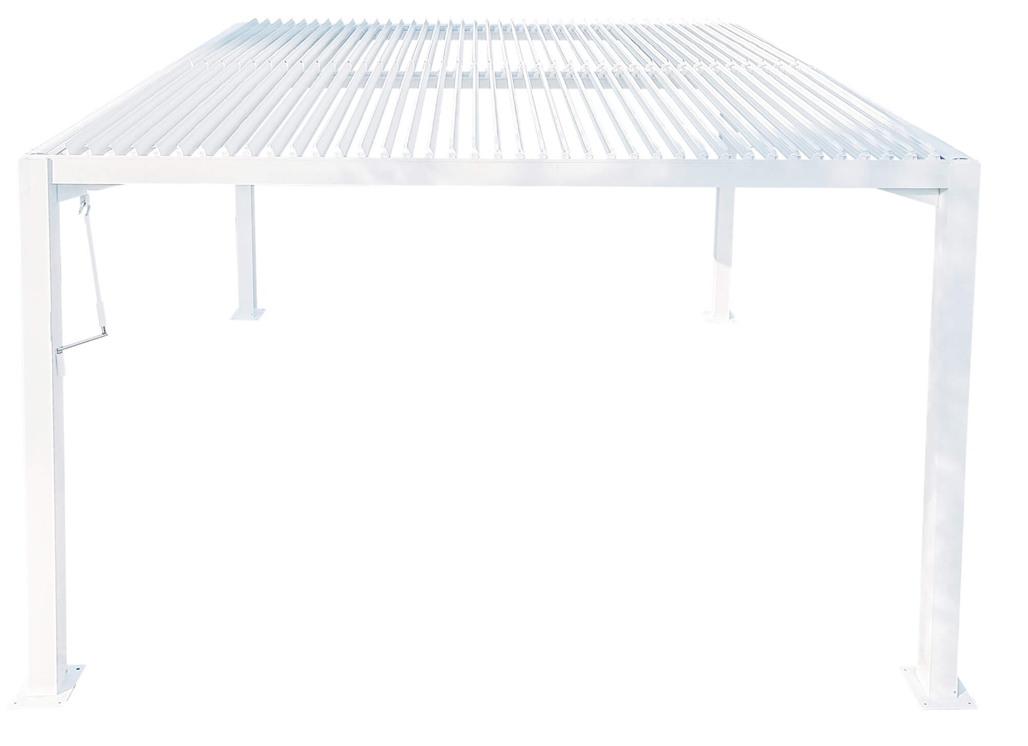 Pergola da Giardino 3x3m in Alluminio Bianco