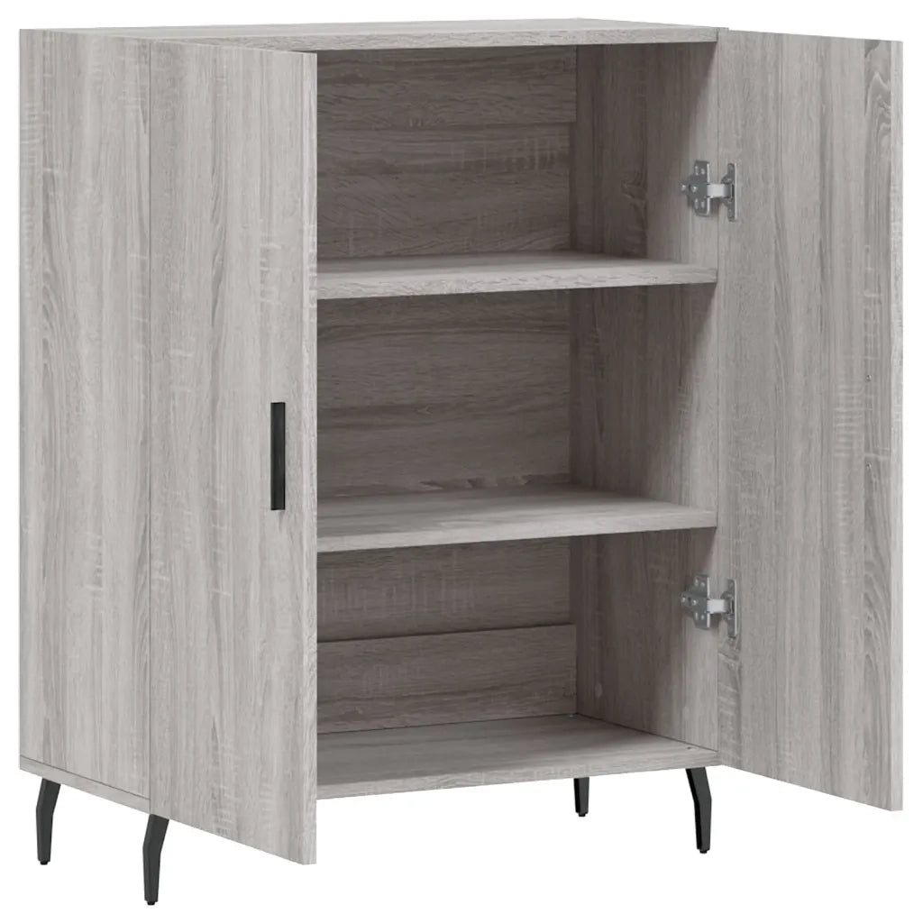 Credenza | Madia | Buffet da pranzo | Armadio da pranzo Grigio Sonoma 69,5x34x90 cm in Legno Multistrato