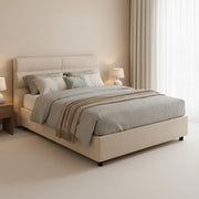 Brivio, Letto Piazza e Mezza Sfoderabile Made in Italy, Grigio Tortora