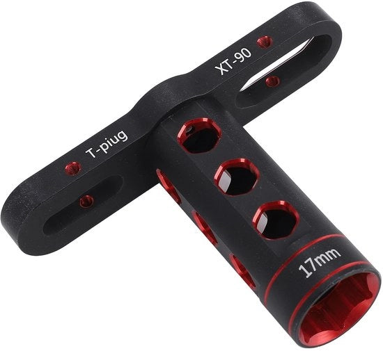 Adattatore 17 mm in lega di alluminio - Chiave per auto RC - Leggero - Duraturo - Reparazioni - Resistenza all'abrasione - Chiave a molettoni