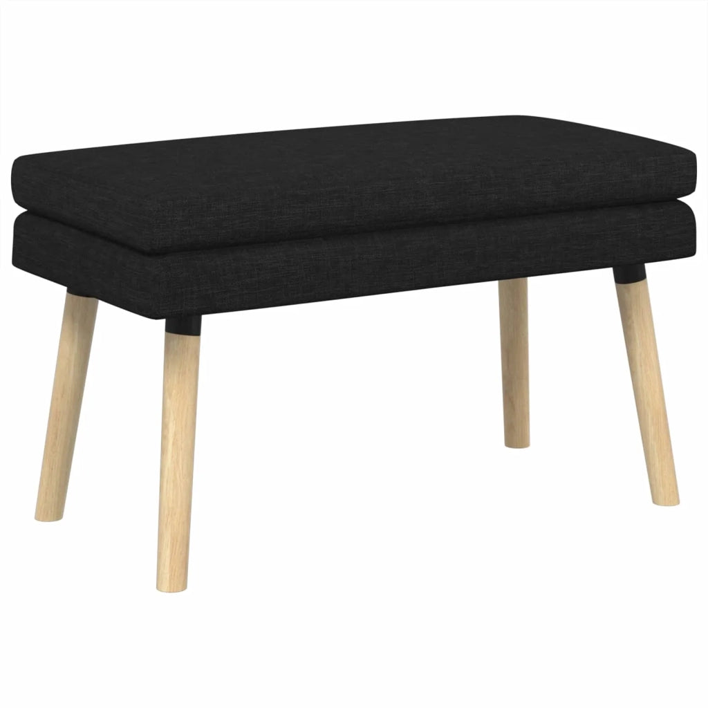 Panchina a doppio strato Nero 80 x 40 x 47 cm Tessuto 42038433