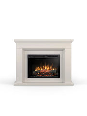 ARDILA - Camino Elettrico Riscaldante Da Pavimento Autoportante a LED - 26" - Cashmere - 118 x 90,8 x 31,5