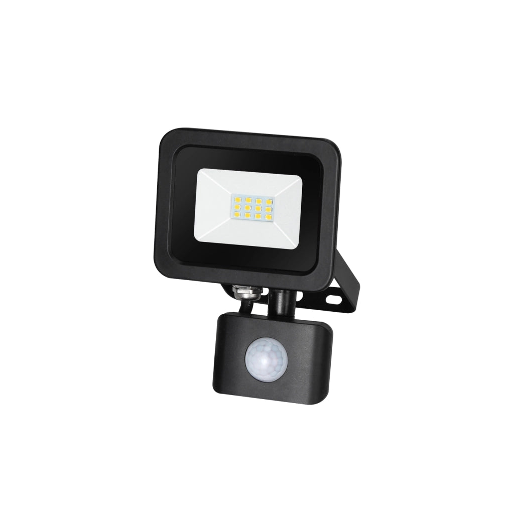 Alcapower Proiettore LED 10W 850lm 4000K IP65 con sensore di movimento PIR integrato, luce naturale, IK10, compatto e ad alta efficienza energetica