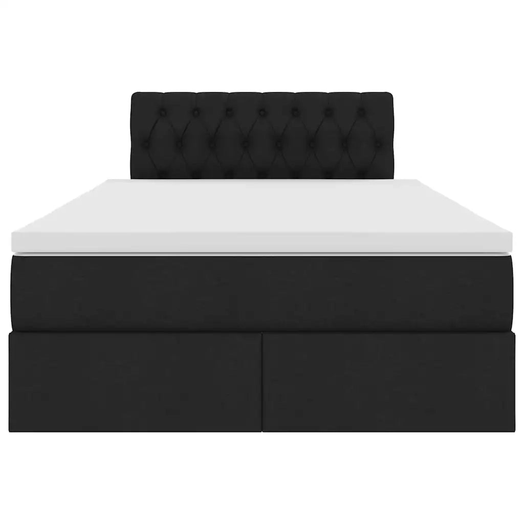 Letto con contenitore e materasso Nero 120 x 190 cm 3370559
