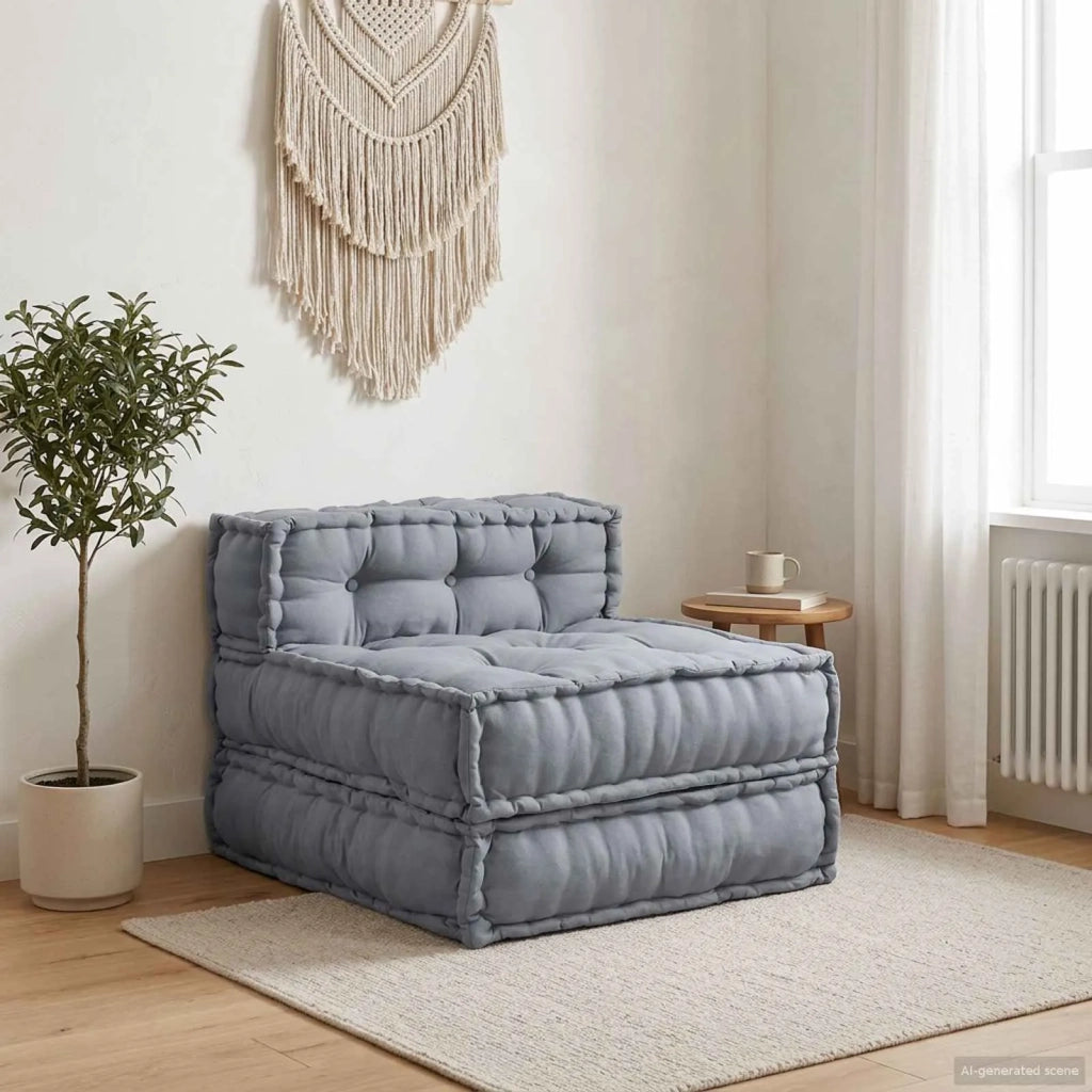 Unit¨¤ di Divano Modulare Grigio 70 x 70 x 56 cm Tessuto CFW9060435