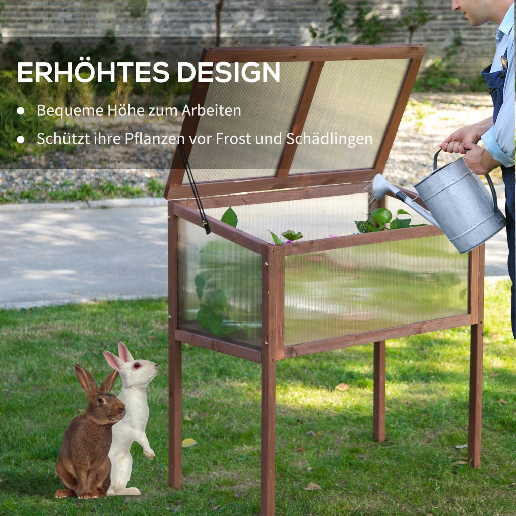 Letto da Giardino in Legno ¨C zephmum ¨C 90x50x93 cm Marrone
