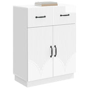 Credenza | Madia | Buffet da pranzo | Armadio da pranzo Bianco Lucido 66 x 34,5 x 87 cm Legno ingegnerizzato