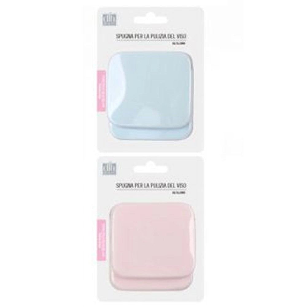 Trade Shop - 4pz Spugne Detergenti Per Pulizia Viso Make Up Dischetti Struccanti Rettangolari -