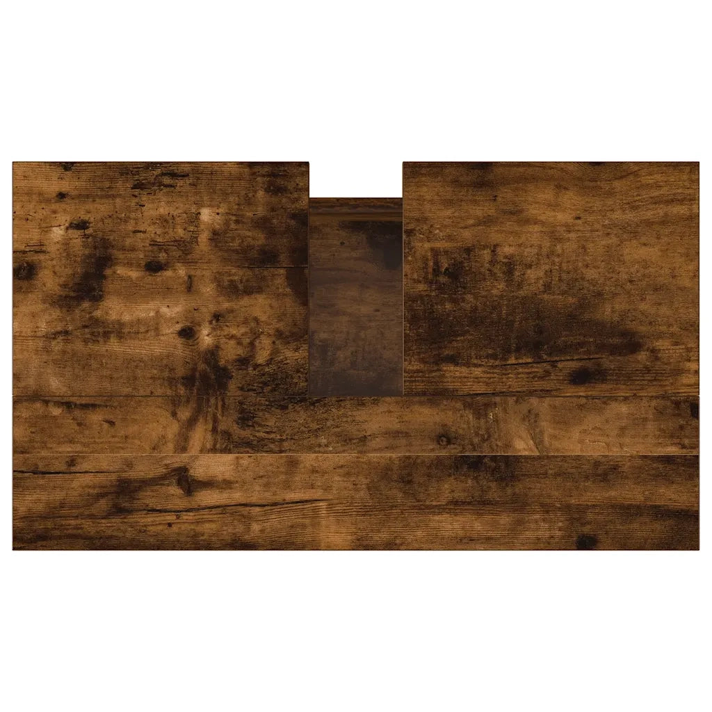 Armadietto Bagno | Armadio da bagno Rovere Fumo 58x33x60 cm in Legno Multistrato