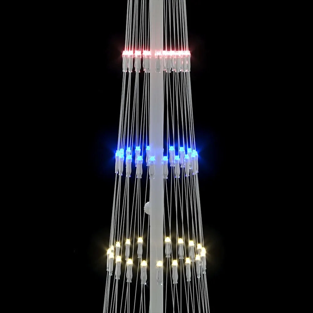 Albero di Natale LED Multicolore 51 x 51 x 190 cm Metallo 42018774