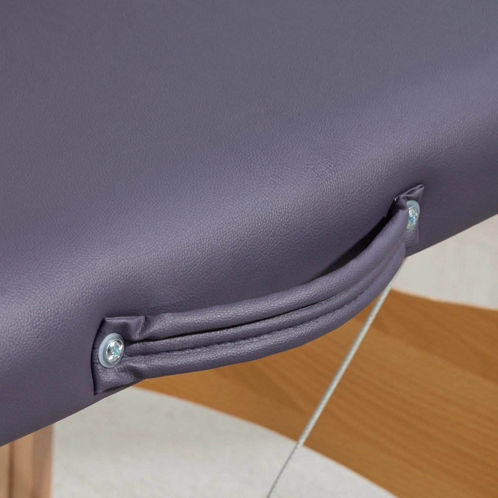 Poltrona Massaggiante Pieghevole ¨C Zephmum ¨C Legno Viola 186x60x61-87 cm
